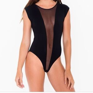 American Apparel Mesh V Bodysuit